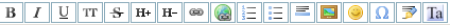 editor toolbar